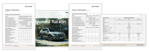 Hyundai Tucson - Preisliste, Prospekte & Datenblätter