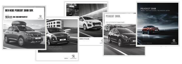 Peugeot 3008 - Datenblaetter, Preislisten & Broschüre