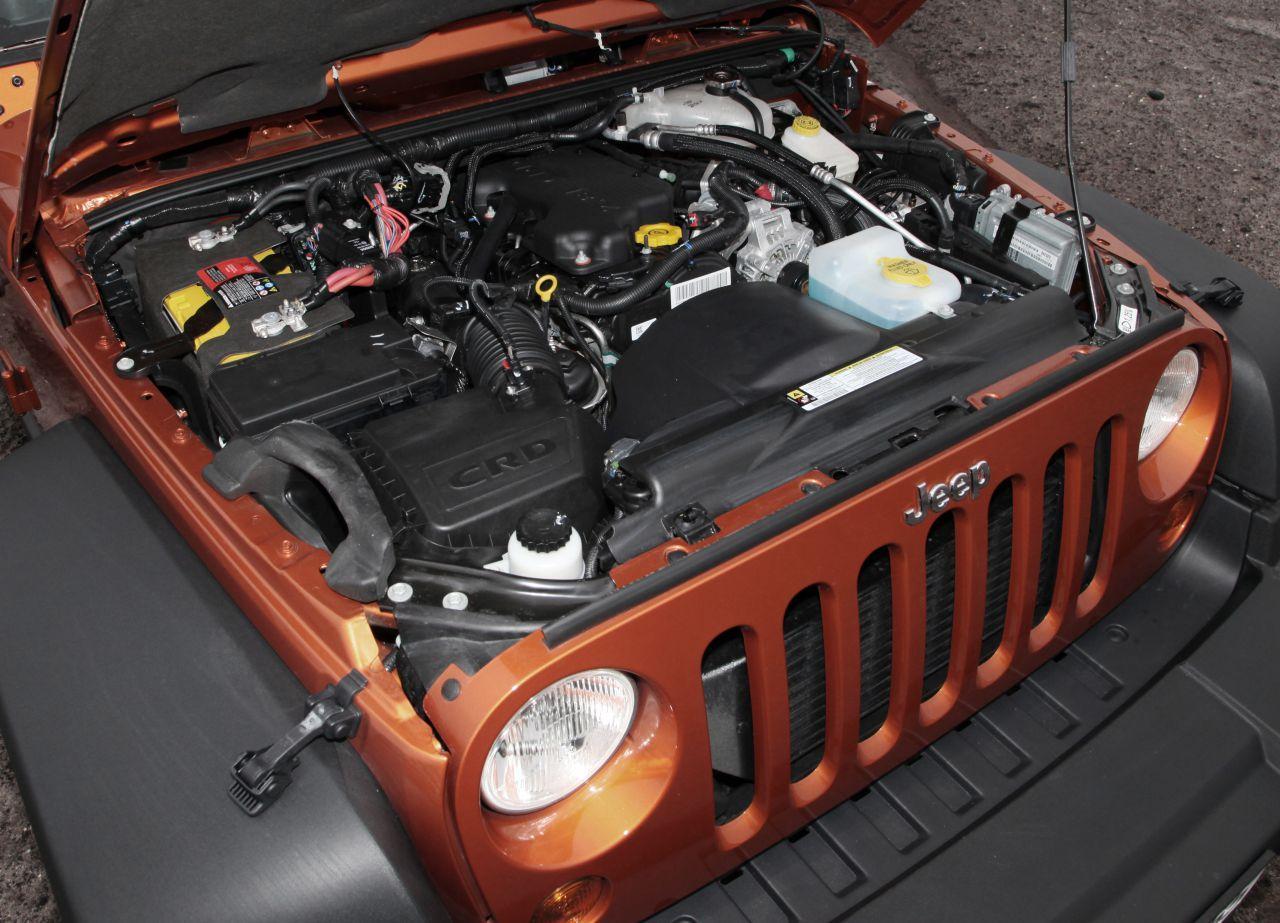 Motor des Jeep Wrangler
