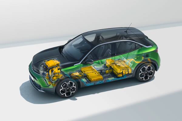 Opel Mokka-e Illustration Batterie & Antrieb
