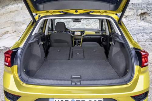 VW T-Roc Interieur Kofferraum umgeklappte Sitze