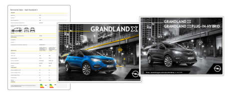 Opel Grandland X - Datenblaetter, Preislisten & Broschueren
