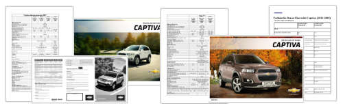 Chevrolet Captiva - Kataloge, Preisliste & Datenblätter