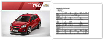 Chevrolet Trax - Datenblätter, Preislisten und Kataloge