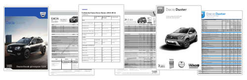 Dacia Duster - Datenblätter, Preise & Kataloge