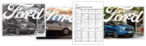 Ford Ecosport- Kataloge, Preisliste & Datenblätter