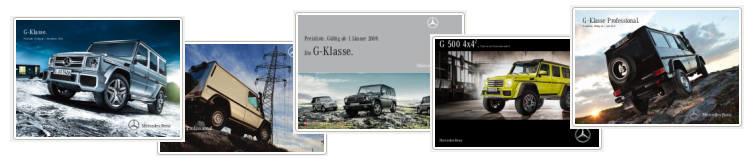 Mercedes-G-Klasse - Preise, Daten & Broschüren