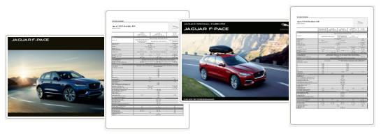 Jaguar F-Pace Preislisten & Broschüren