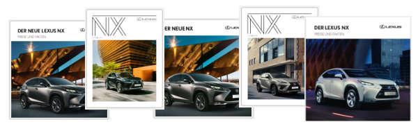 Lexus NX - Preislisten, Daten & Broschueren